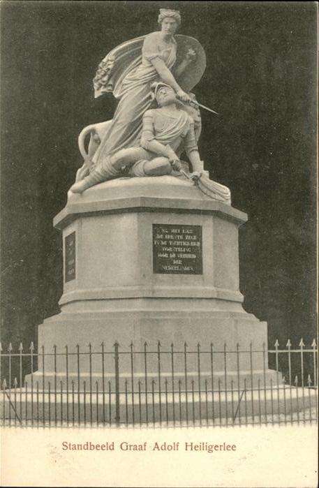 Amsterdam Niederlande Standbeeld Graaf Adolf Heiligerlee
