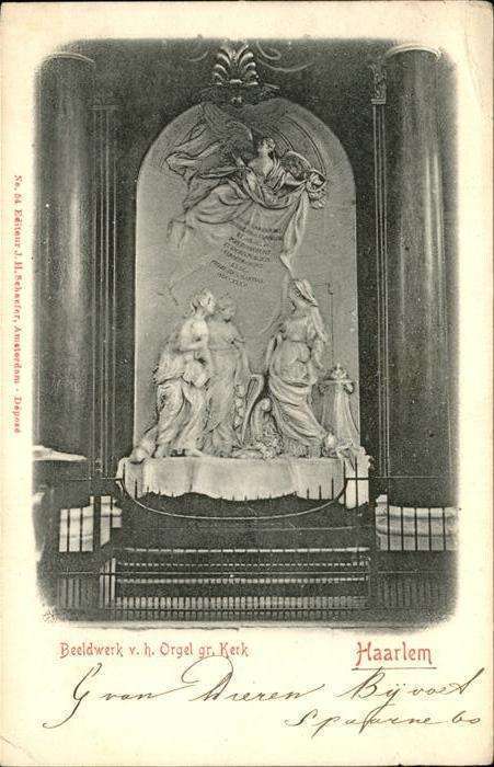 Haarlem Beeldwerk Orgel Kerk