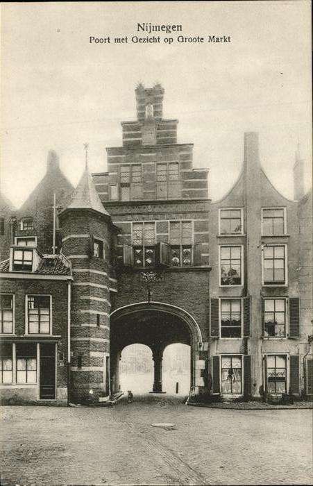 Nijmegen Poort Gezicht Groote Markt