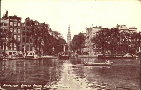 Amsterdam Niederlande Binnen Amstel Schiff