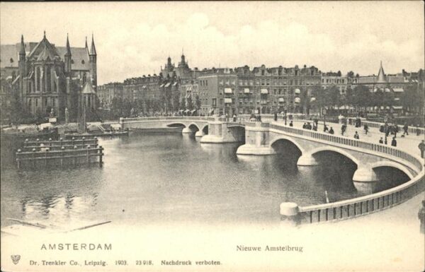 Amsterdam Niederlande Nieuwe Amstelbrug