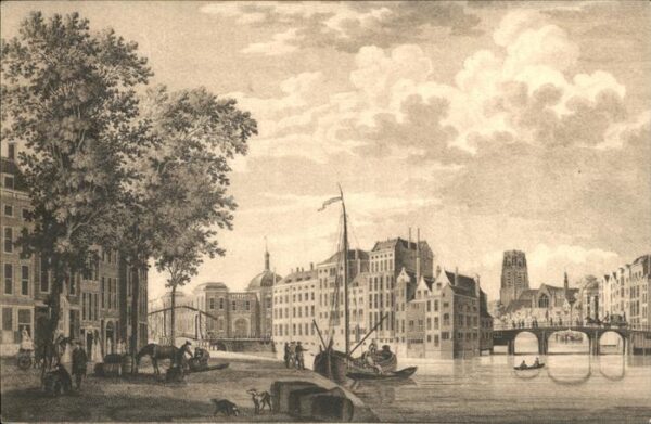 Rotterdam Groote Kerk Beurs Draaibrug