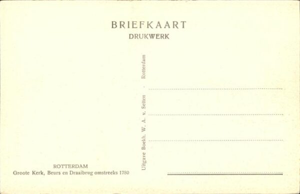 Rotterdam Groote Kerk Beurs Draaibrug – Bild 2