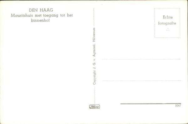 Den Haag Mauritshuis Binnenhof – Bild 2