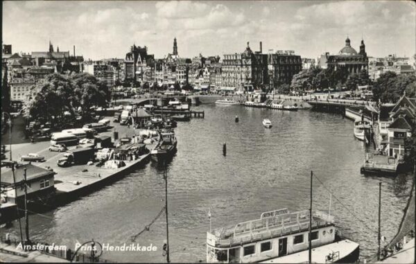 Amsterdam Niederlande Prins Hendrikkade Schiff