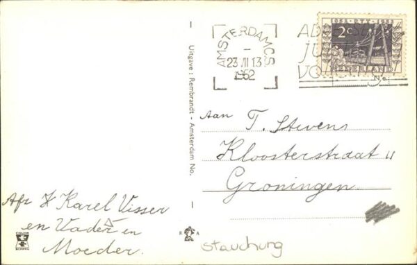 Amsterdam Niederlande Kolkje Schiff – Bild 2