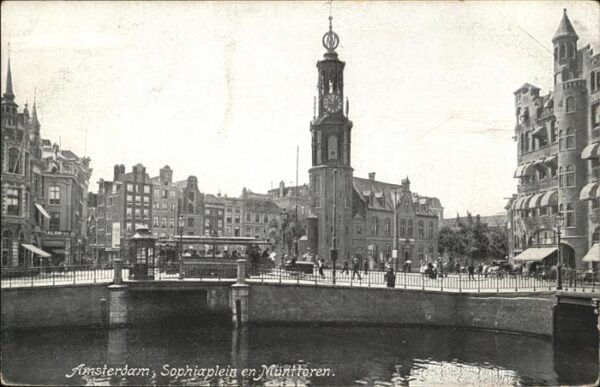 Amsterdam Niederlande Sophiaplein Munttoren
