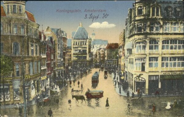 Amsterdam Niederlande Koningsplein Kutsche