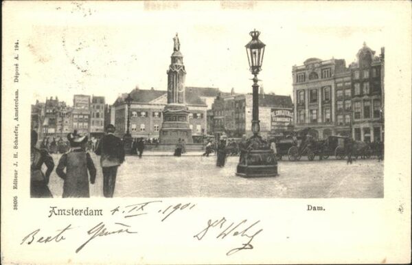 Amsterdam Niederlande Dam Kutsche