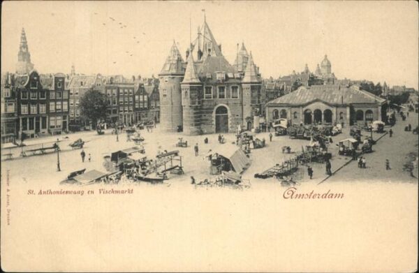 Amsterdam Niederlande St Anthonieswaag Vischmarkt