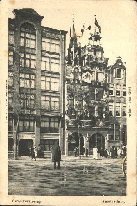 Amsterdam Niederlande Gevelversiering
