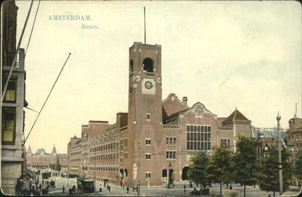 Amsterdam Niederlande Beurs Strassenbahn
