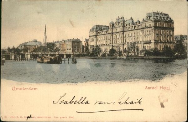 Amsterdam Niederlande Amstel Hotel Schiff