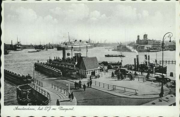 Amsterdam Niederlande Veerport Schiff
