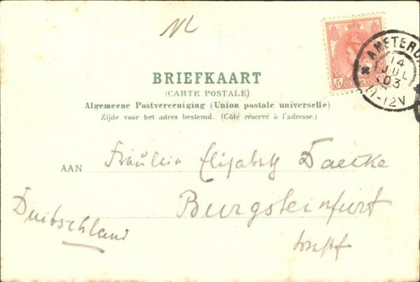 Amsterdam Niederlande Postkantoor Fahrrad – Bild 2