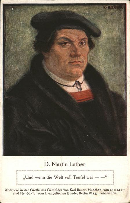 Luther Martin Und wenn die Welt voll Teufel Wär