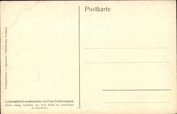 Luther Martin Luthersals Kurrendeschüler vor Frau Cot – Bild 2