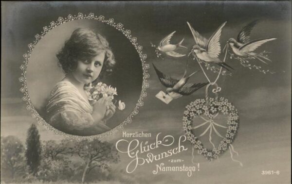 Brieftaube Carrier Pigeon voyageur Namenstag