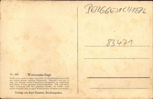 Berggesichter Watzmann Sage – Bild 2