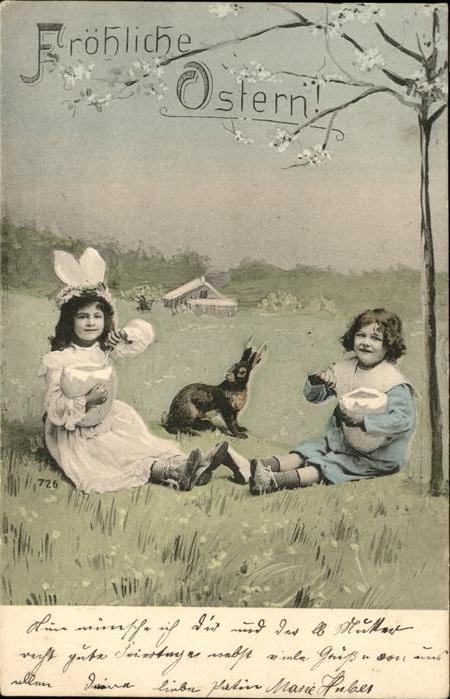 Ostern Easter Paques Kinder Hase