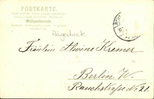 Neujahr Trompeter Prägedruck – Bild 2
