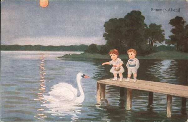 Sommer Schwan Kinder