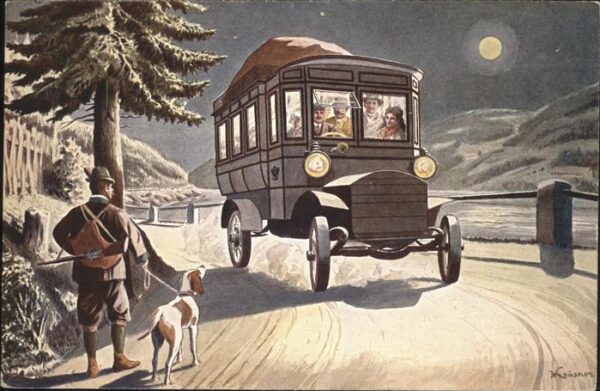 Autobus Omnibus Jäger Hund