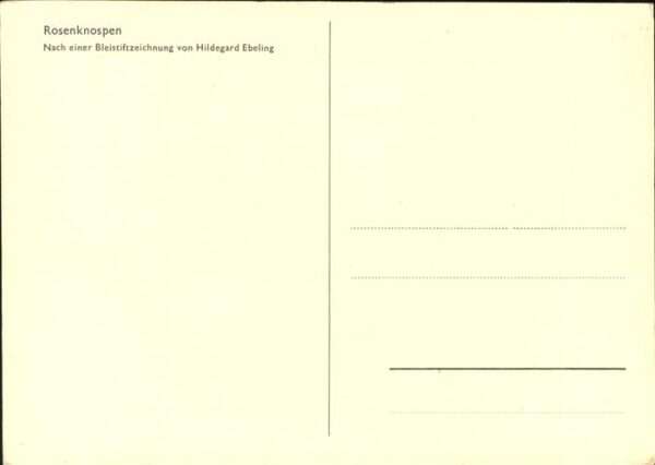 Kuenstlerkarte Hildegard Ebeling Rosenknospen – Bild 2