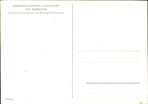 Kuenstlerkarte Hildegard Ebeling Berchtegadener Landsc – Bild 2