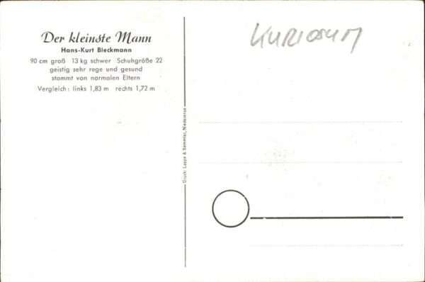 Kuriosum Der kleinste Mann – Bild 2