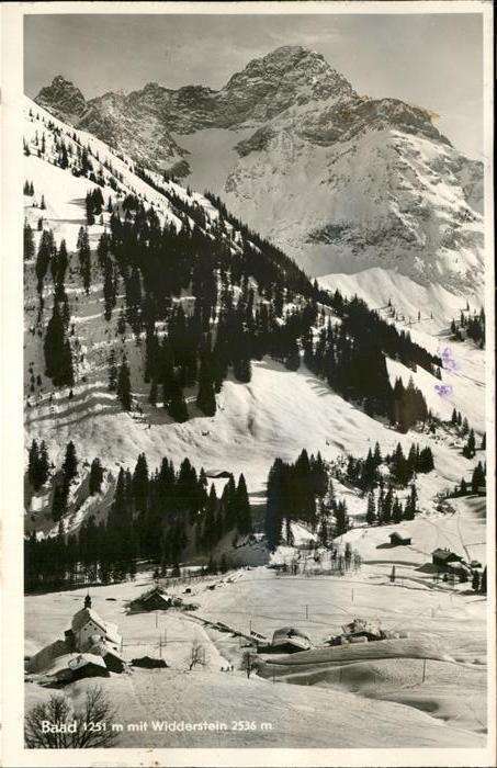 Baad Mittelberg Kleinwalsertal Widderstein