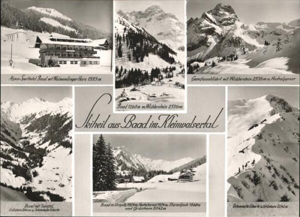 Baad Mittelberg Kleinwalsertal Sporthotel Gamsfussabfahrt Widderstein