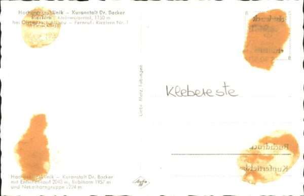 Riezlern Kleinwalsertal Vorarlberg Kuranstalt Dr. Backer – Bild 2