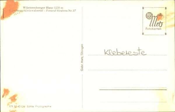 Hirschegg Kleinwalsertal Vorarlberg Württemberger Haus – Bild 2