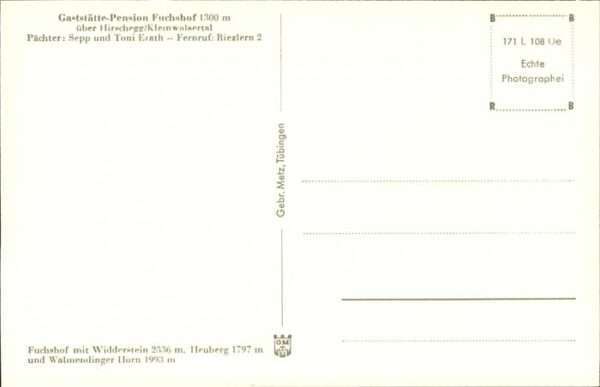 Hirschegg Kleinwalsertal Vorarlberg Pension Fuchshof – Bild 2