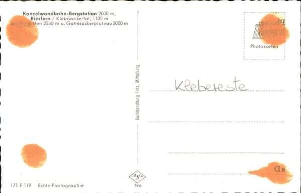 Riezlern Kleinwalsertal Vorarlberg Kanzelwandbahn Bergstation – Bild 2