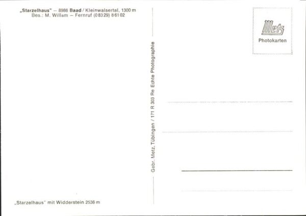 Baad Mittelberg Kleinwalsertal Starzelhaus Bergpanorama Besitzer M. Wi – Bild 2