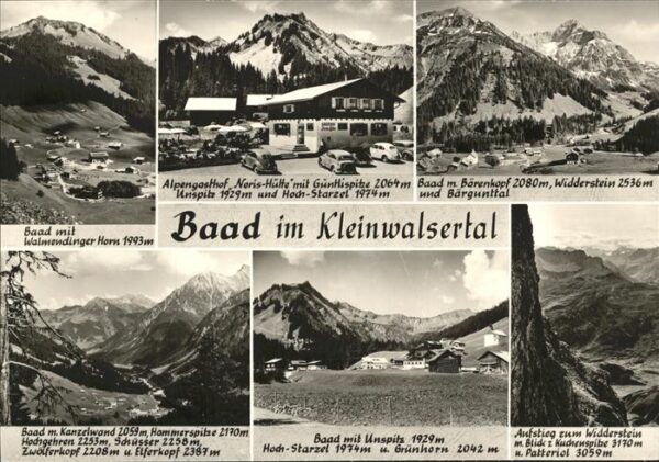 Baad Mittelberg Kleinwalsertal Ansichten Alpengasthof Noris Hütte