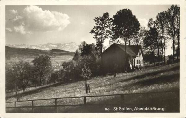 St Gallen SG Abendstimmung