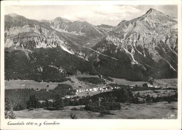 Lenzerheide Albula Luftbild Lenzerhorn