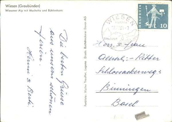 Wiesen Albula Wiesener Alp Muchetta Bühlenhorn – Bild 2
