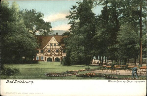 Bad Salzbrunn Szczawno-Zdroj Wiesenhaus Kurpromenade
