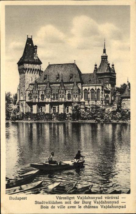 Budapest Stadtwäldchen mit Burg Vajdahunyad