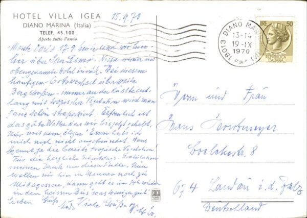 Diano Marina Hotel Villa Igea – Bild 2