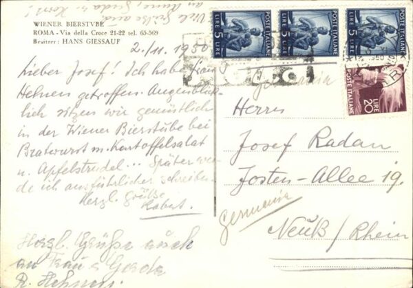Rom Roma Wiener Bierstube Hans Giessauf – Bild 2