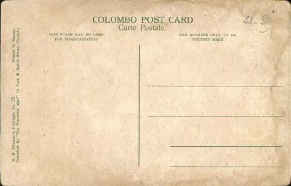 Colombo Ceylon Sri Lanka Upper Chatham Street – Bild 2