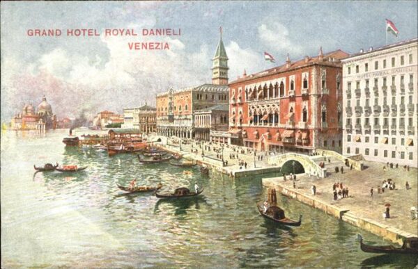 Venezia Venedig Grand Hotel Royal Danieli Gondeln Boote
