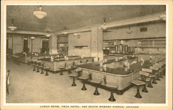 Chicago Heights Lunch Room YMCA Hotel Bar