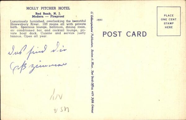 New York City Molly Pitscher Hotel Red Bank Bar Resta – Bild 2