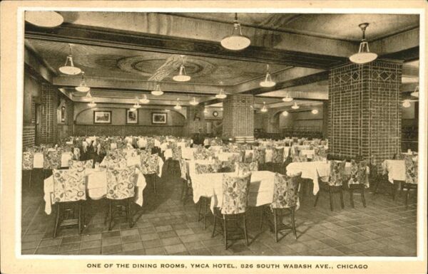 Chicago Heights Dining Room YMCA Hotel South Wabash